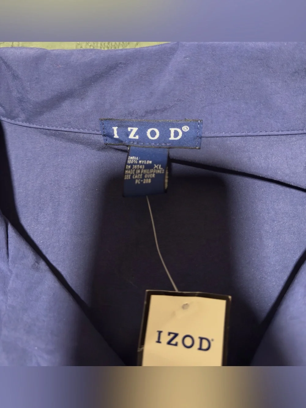 Vintage IZOD Island Tropic Colorblock Windbreaker XL NWT